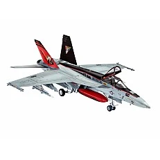 Assembly model, Revell, FA-18E Super Hornet aircraft, 63 parts