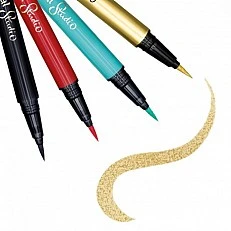Creative set, Buki France, Tattoo drawing pens with stencils, Gold