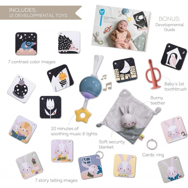 Комплект за новородено, Taf Toys, Време е за сън, 12 части