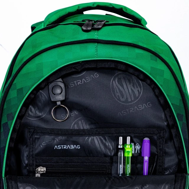 Ученическа раница ASTRABAG Пиксел герой, AB300, 42 х 30 х 19 см
