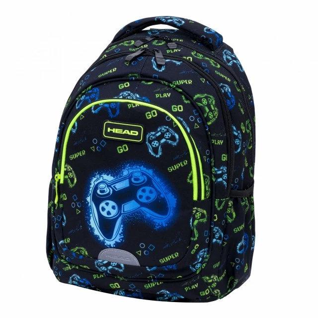 School backpack, Head, Neon Game, AB330, 39 x 28 x 15 cm