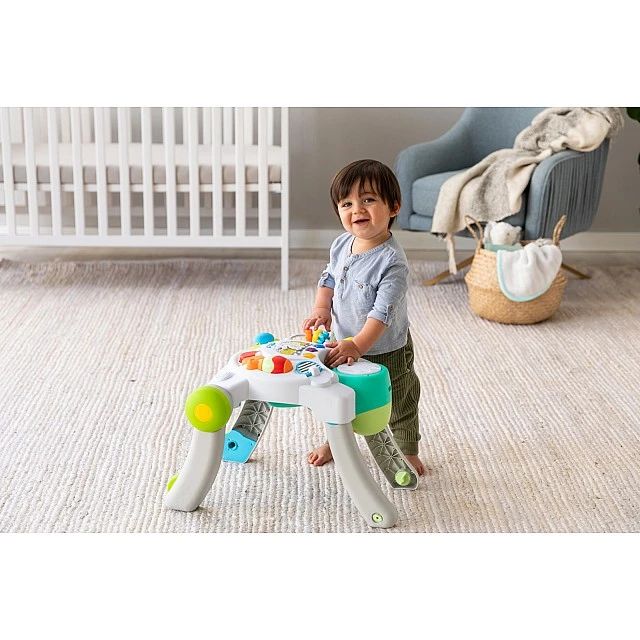 Interactive toy, Infantino, 3 in 1 Baby Walker and Horse Table, White