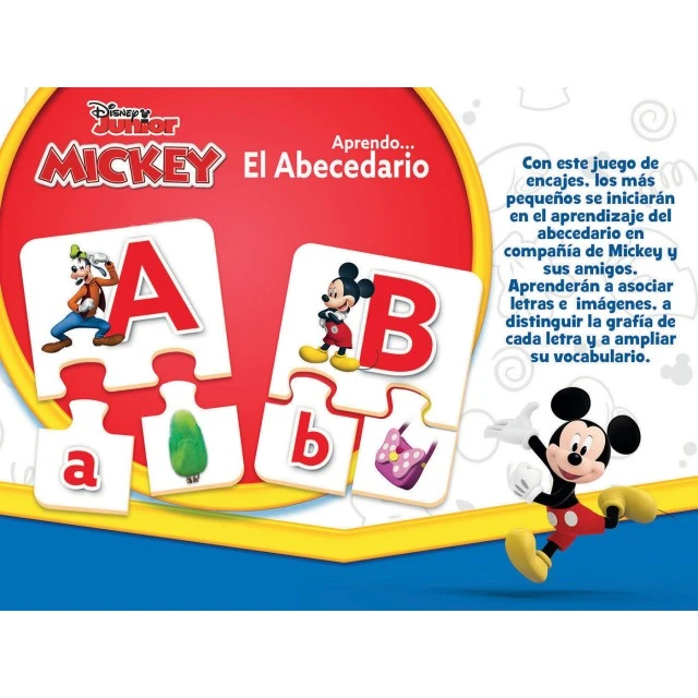 Educational puzzle, Educa, Mickey and Friends, Alphabet, 81 pieces