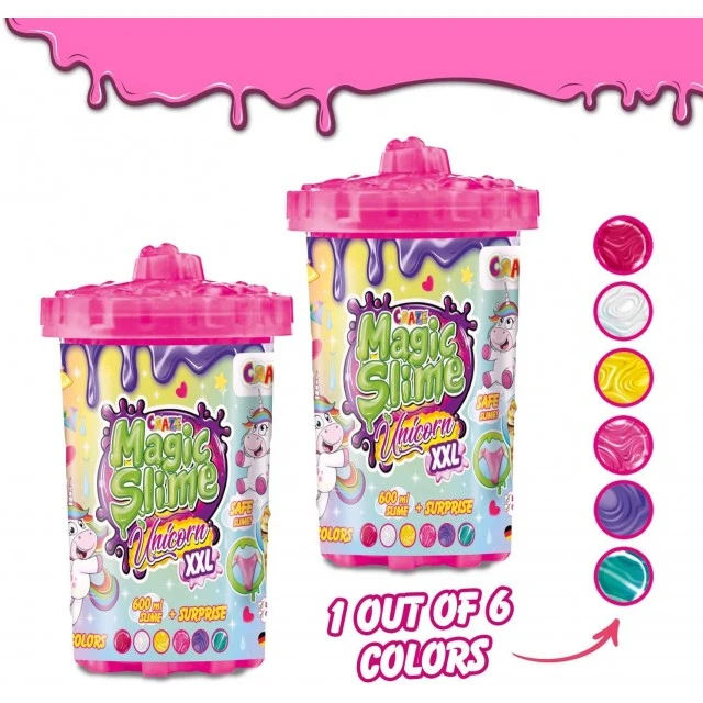 Magic slime XXL, Craze, With unicorn surprise figure, 600 g