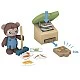 Интерактивен дървен комплект, Hape, Органична оранжерия, 32 части