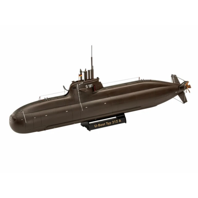 Assembly model kit, Revell, 70th anniversary Bundeswehr submarine: Wilhelm Bauer, Type 206A, Class2, 154 parts
