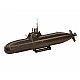 Assembly model kit, Revell, 70th anniversary Bundeswehr submarine: Wilhelm Bauer, Type 206A, Class2, 154 parts