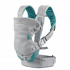Ergonomic baby carrier, Infantino, Flip 4 in 1, With breathable fabric, Light gray, from 3.6 to 14.5 kg.