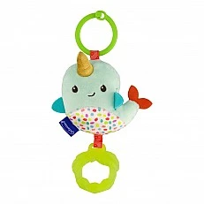 Бебешка мека сензорна играчка, Infantino, Нарвал