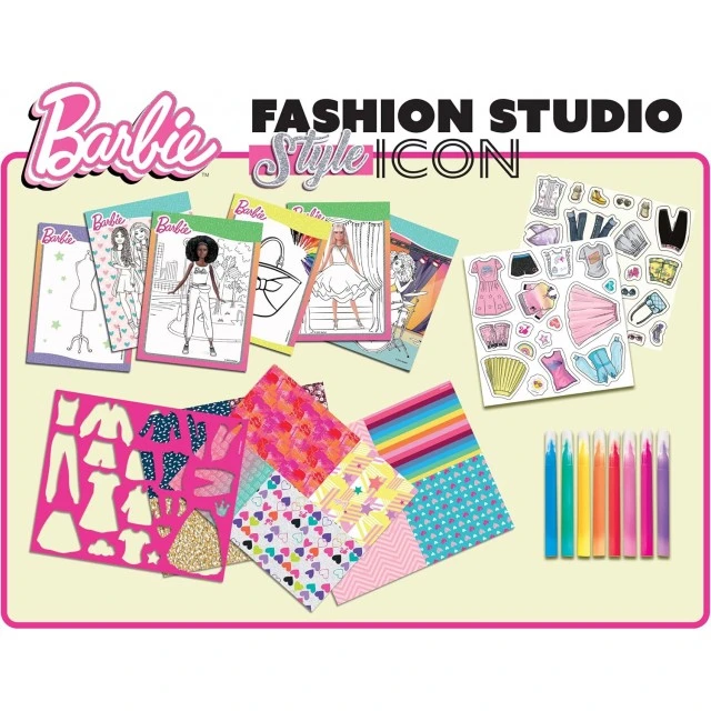 Творчески комплект, Lisciani, Barbie, Папка модно студио, Модна икона