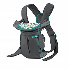Ergonomic baby carrier with pocket, Infantino, 2 in 1, Gray, from 3.6 to 11.3 kg.