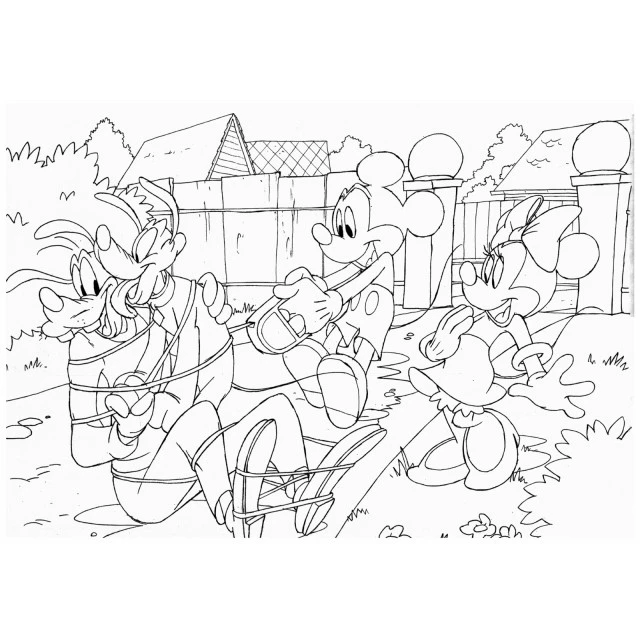 Puzzle, Lisciani, Mickey Mouse and friends, Double-sided puzzle 108 pieces