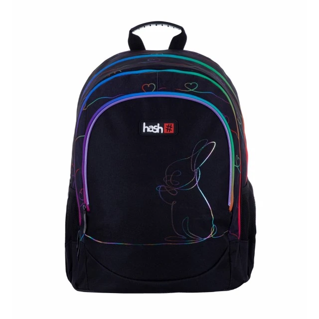 Ученическа раница HASH, Rainbow Bunny, 39х28х15cм