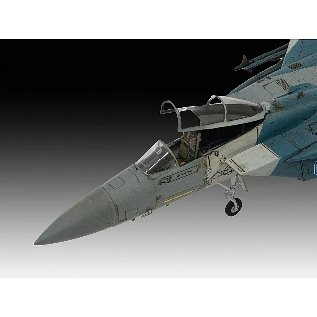 Assembly model, Revell, Boeing F-15C Eagle fighter, 200 parts