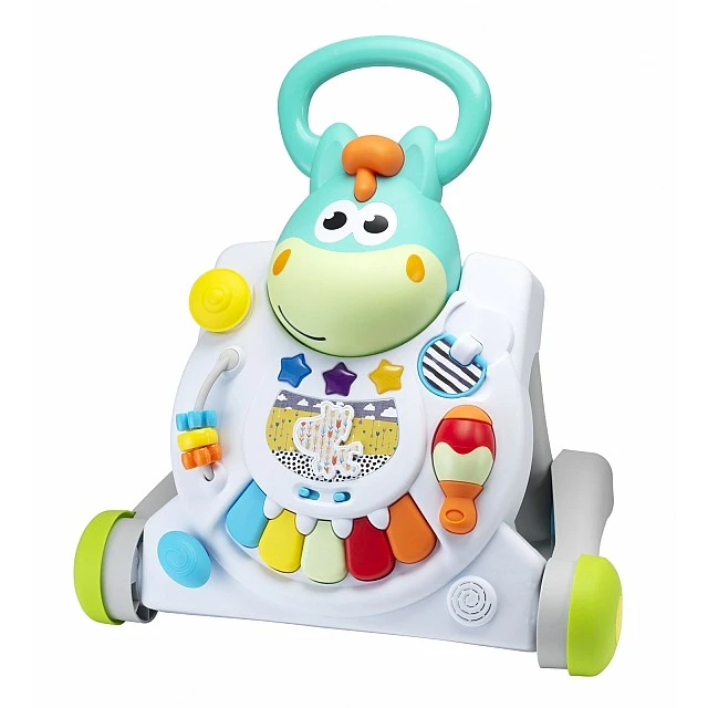 Interactive toy, Infantino, 3 in 1 Baby Walker and Horse Table, White