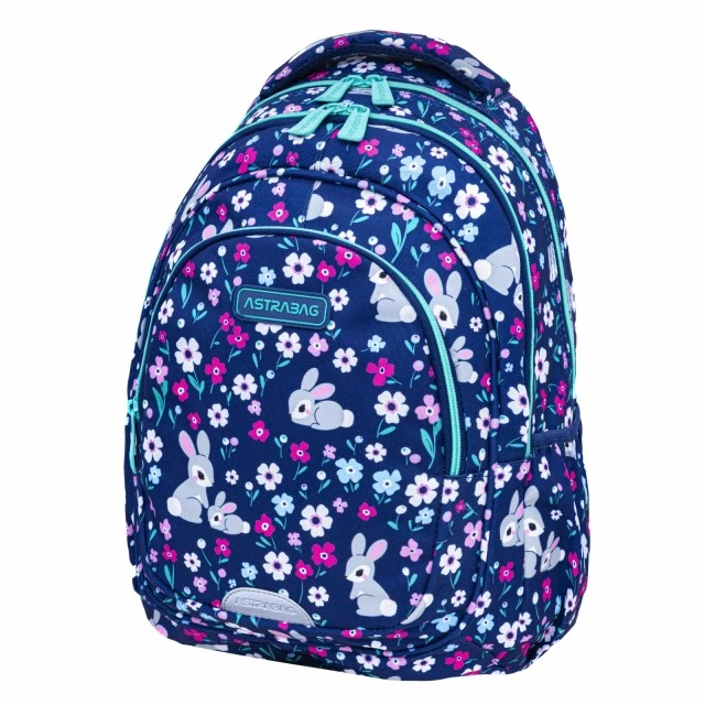 School backpack, Astra, Bunnies, AB330, 39 x 28 x 15 cm