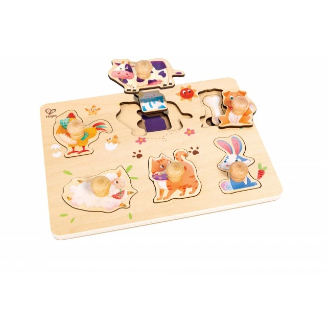Дървен пъзел, Hape, Животни от фермата