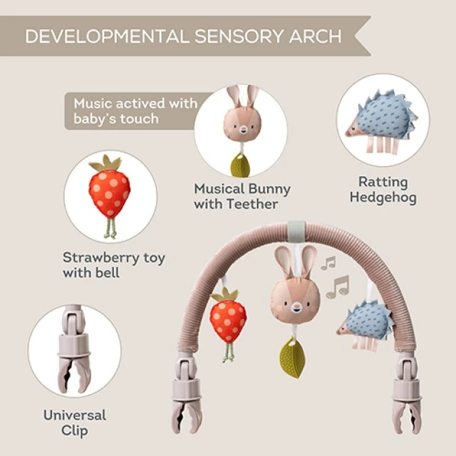 Musical activity arch, Taf Toys, Bunny