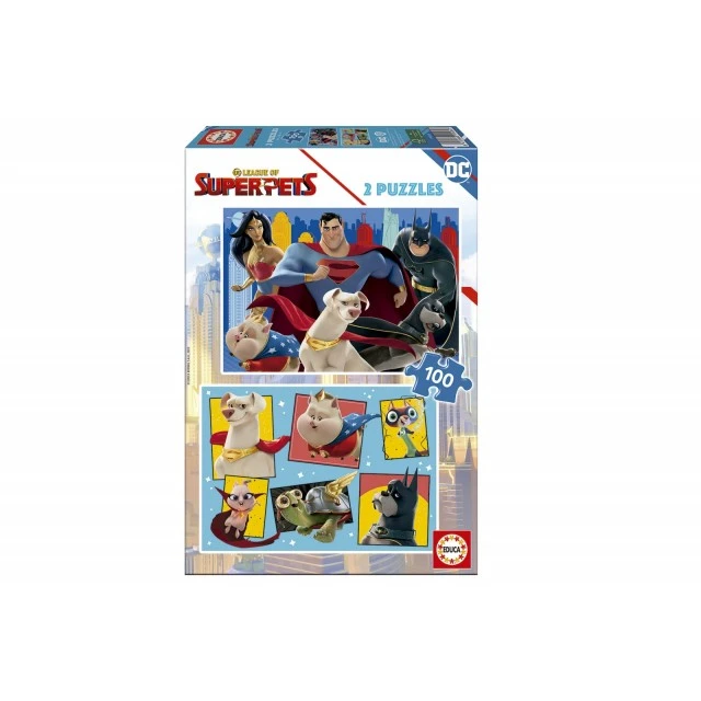 Puzzle Educa DC League of Super-Pets 2 x 100 pieces
