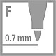 Комплект флумастери, Stabilo, Trio AZ ST378/1-24-01, 24 цвята