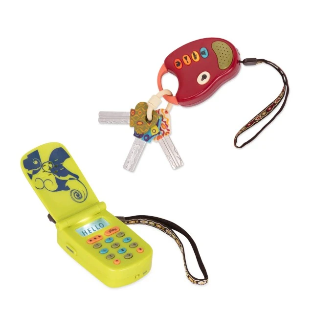Children’s interactive phone and remote control set, Battat, 2 parts
