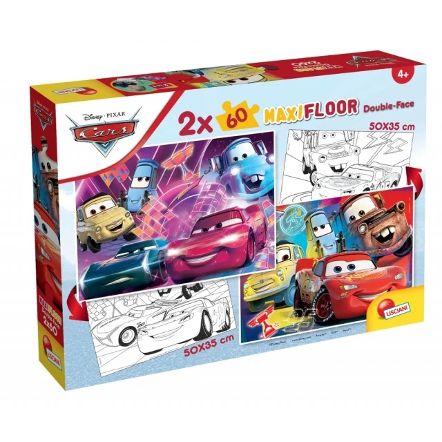 Puzzle, Lisciani, Cars, Double-sided puzzle 2 x 60 pieces