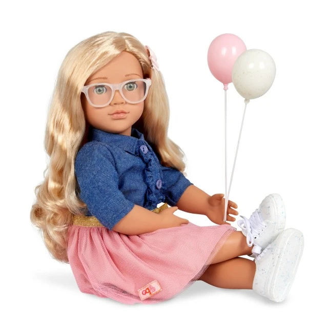 Doll, Battat, Our Generation, Emily with accessories and book, 46 cm
