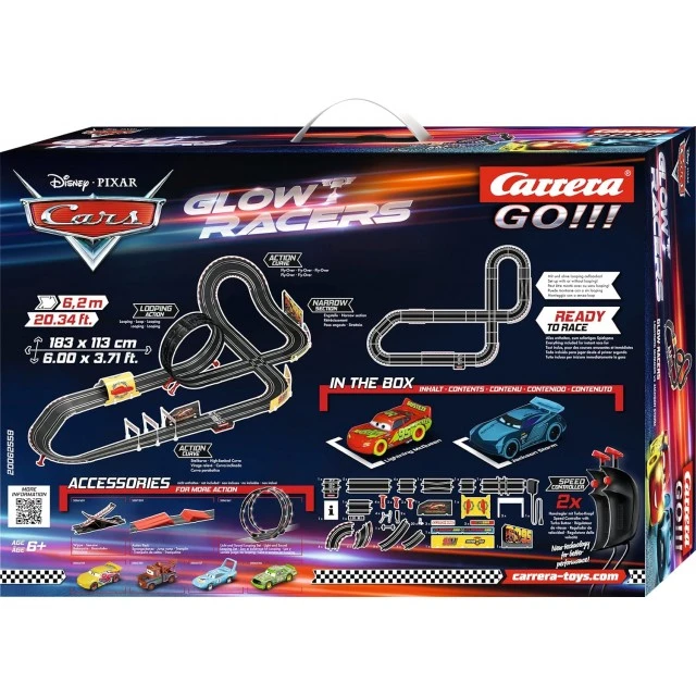 Race track, Carrera, Cars, Bright racers, 6.2m
