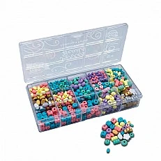 Creative set, Buki France, Box with wooden beads, Multicolor, 90g