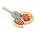 Interactive wooden set, Hape, Pizza oven with accessories, 23 pieces