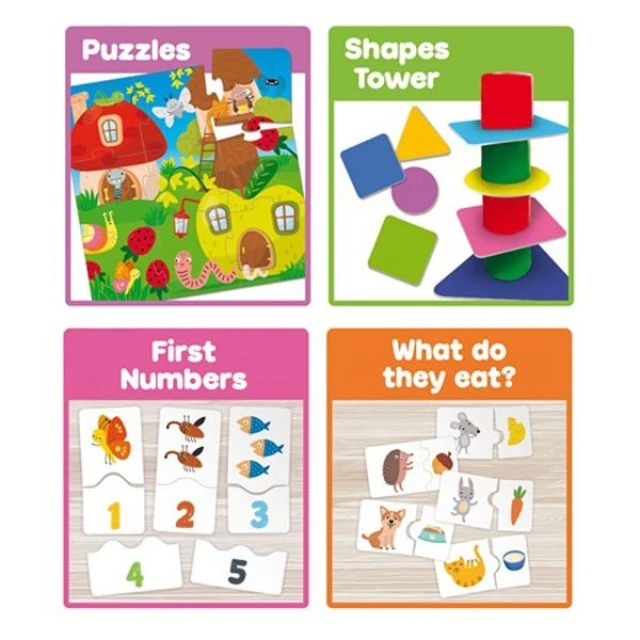 Educational games and puzzles, Lisciani, 10 in 1