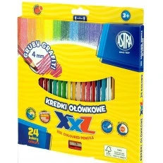 Colored pencils hexagonal XXL 24 pieces + sharpener