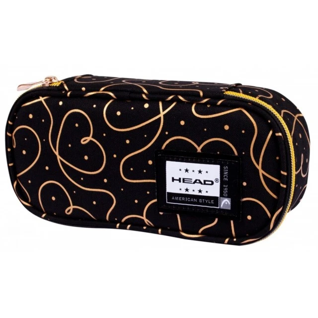 Pencil case Head AC5 Golden hearts