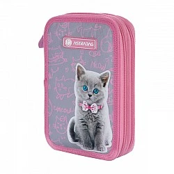 Double vanity case ASTRABAG AC2 Pinky Kitty, without accessories