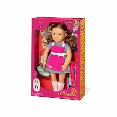 Doll, Battat, Our Generation, Isa with accessories and book, 46 cm