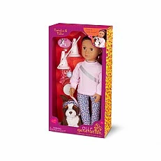 Doll, Battat, Our Generation, Natalia and Neely with accessories, 46 cm