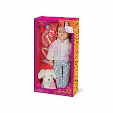 Doll, Battat, Our Generation, Skylar and Bow with accessories, 46 cm