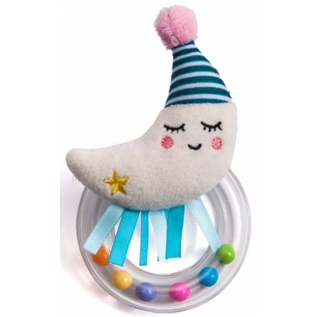 Baby soft rattle, Taf Toy, Mini moon, 14 cm