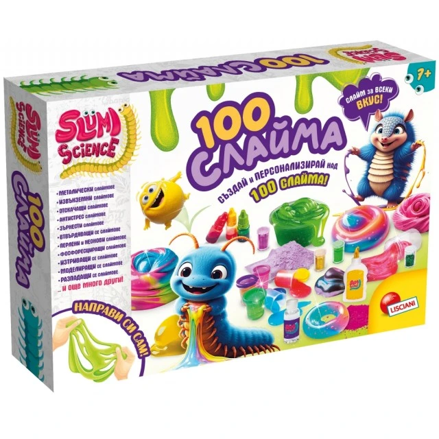 Creative kit, Lisciani, Slumi Science, DIY 100 slimes