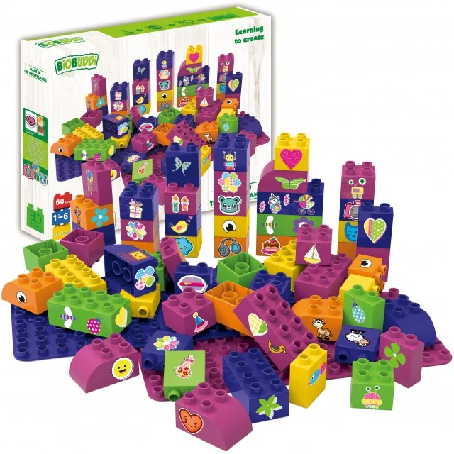 Constructor Educational cubes for girls 60 pcs.