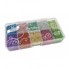 Box of beads - metallic