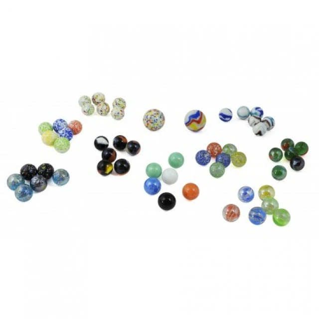 Marble balls - Box with 56 marbles