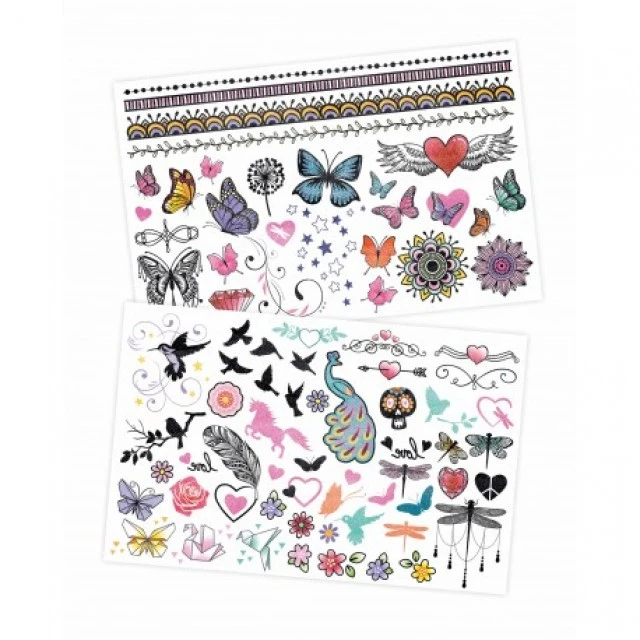Set of 75 glitter tattoos
