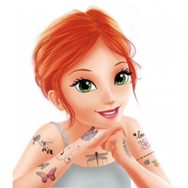 Set of 75 glitter tattoos