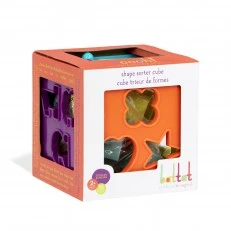 Cube sorter with letters and numbers