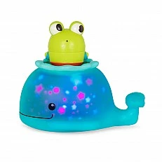 Light-up bath toy - Whale with figurine