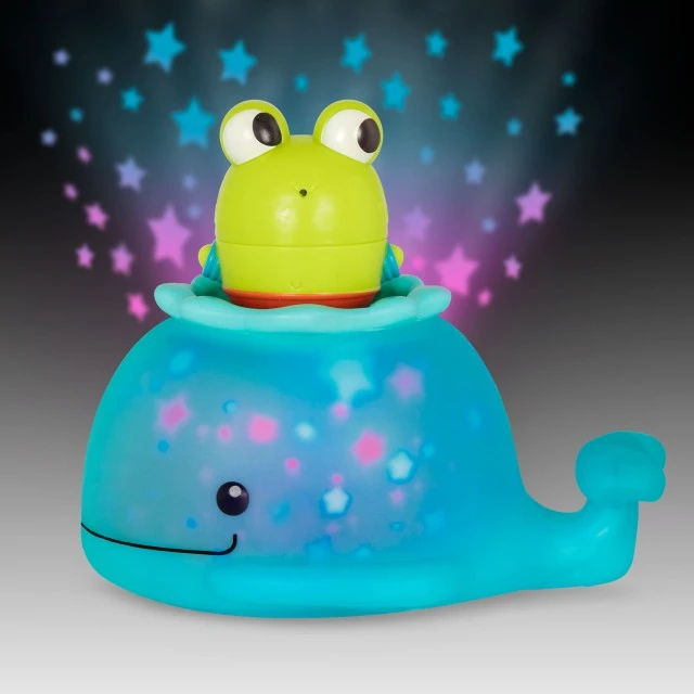 Light-up bath toy - Whale with figurine