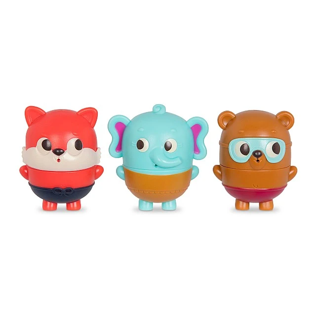 Bath set - Elephant, Bear and Fox