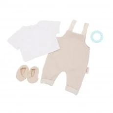 14" Doll Accessories Set Jumpsuit Outfit, 4 Pieces