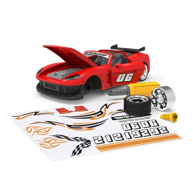 Building sports car with sound and light